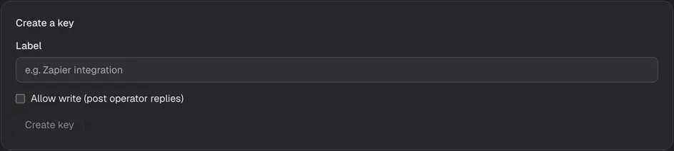 The REST API setup card in the Console.